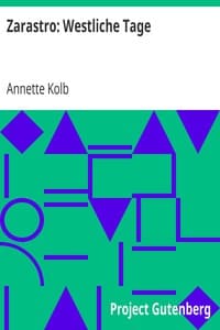 Zarastro: Westliche Tage book cover