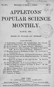 Appletons' Popular Science Monthly, March 1899
Volume LIV, No. 5, March 1899 book cover