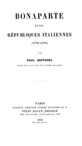 Bonaparte et les Républiques Italiennes (1796-1799)
