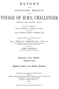 Report on the Radiolaria Collected by H.M.S. Challenger During the Years 1873-1876, Second Part: Subclass Osculosa; Index
Report on the Scientific Results of the Voyage of H.M.S. Challenger During the Years 1873-76, Vol. XVIII