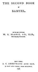The Expositor's Bible: The Second Book of Samuel book cover