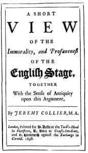 A Short View of the Immorality, and Profaneness of the English Stage
Together with the Sense of Antiquity on this Argument book cover
