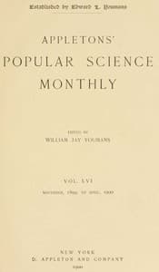 Appletons' Popular Science Monthly, November 1899
Volume LVI, No. 1 book cover
