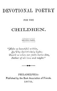 Devotional Poetry for the Children. Second Part book cover
