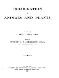 Colouration in Animals and Plants book cover