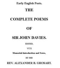 The Complete Poems of Sir John Davies. Volume 2 of 2. book cover
