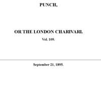 Punch or the London Charivari, Vol. 109, September 21, 1895