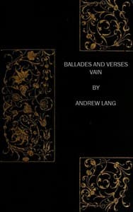 Ballades and Verses Vain