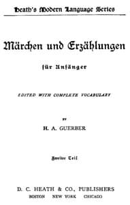 Märchen und Erzählungen für Anfänger. Zweiter Teil