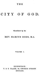 The City of God, Volume I book cover