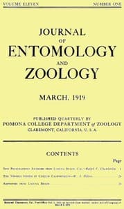 Journal of Entomology and Zoology, Vol. 11, No. 1, March 1919