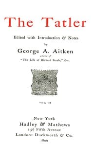 The Tatler, Volume 2