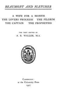 Beaumont and Fletcher's Works, Vol. 05 of 10