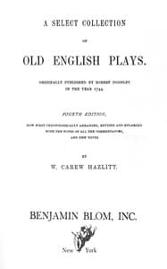 A Select Collection of Old English Plays, Volume 05