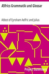 Ælfrics Grammatik und Glossar