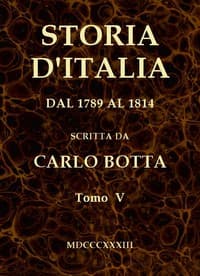 Storia d'Italia dal 1789 al 1814, tomo V