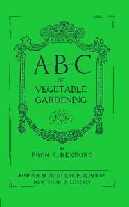 A-B-C of Vegetable Gardening