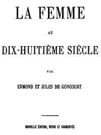 La femme au dix-huitième siècle book cover