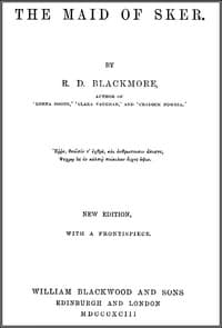 The Maid of Sker book cover