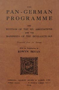 The Pan-German Programme
The Petition of the Six Associations and the Manifesto of the Intellectuals book cover