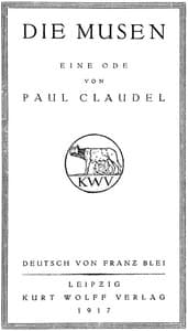Die Musen: Eine Ode