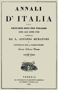 Annali d'Italia, vol. 3
dal principio dell'era volgare sino all'anno 1750