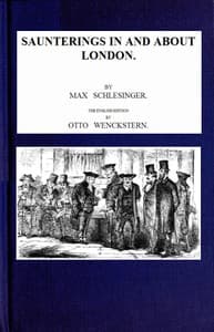 Saunterings in and about London book cover