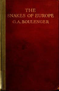 The Snakes of Europe book cover