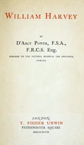 William Harvey book cover