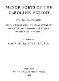 Minor Poets of the Caroline Period, Vol. III