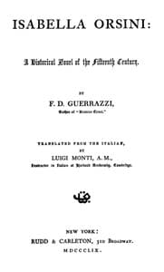Isabella Orsini: A Historical Novel of the Fifteenth Century
