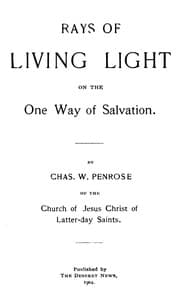 Rays of Living Light on the One Way of Salvation book cover