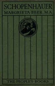 Schopenhauer book cover