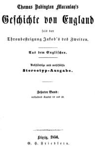 Geschichte von England seit der Thronbesteigung Jakob's des Zweiten. Zehnter Band: enthaltend Kapitel 19 und 20. book cover