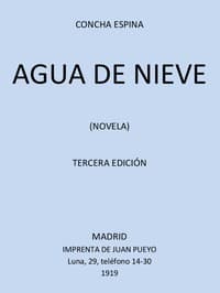 Agua de Nieve (Novela) book cover
