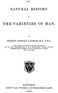 The Natural History of the Varieties of Man book cover