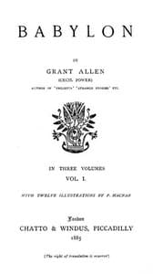 Babylon, Volume 1 book cover