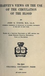 Harvey's Views on the Use of the Circulation of the Blood book cover