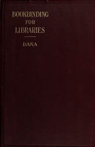 Notes on Bookbinding for Libraries