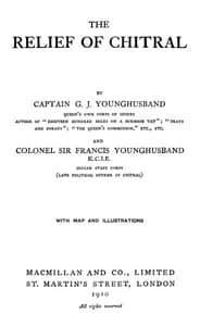 The Relief of Chitral book cover