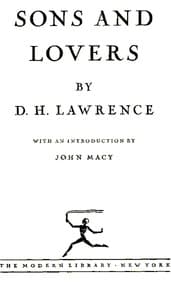 Sons and Lovers book cover