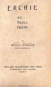 Erchie, My Droll Friend book cover