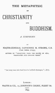 The Metaphysic of Christianity and Buddhism: A Symphony book cover