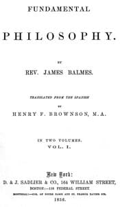 Fundamental Philosophy, Vol. 1 (of 2)