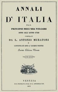 Annali d'Italia, vol. 4
dal principio dell'era volgare sino all'anno 1750