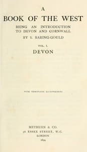 A book of the west. Volume 1, Devon