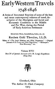 James's Account of S. H. Long's Expedition, 1819-1820, part 4 book cover