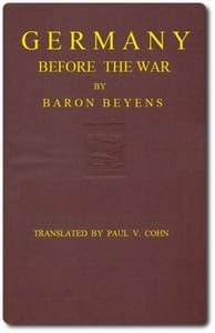 Germany before the war book cover