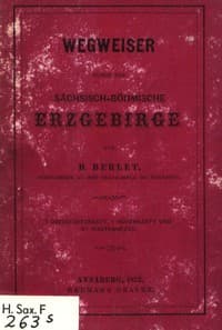 Wegweiser durch das sächsisch-böhmische Erzgebirge book cover