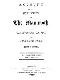 Account of the Skeleton of the Mammoth
A non-descript carnivorous animal of immense size, found in America
